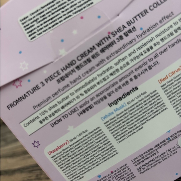 Hand Cream Set - Raspberry, Calming Yellow, Fresh Green Tea - Picture 2 of 2